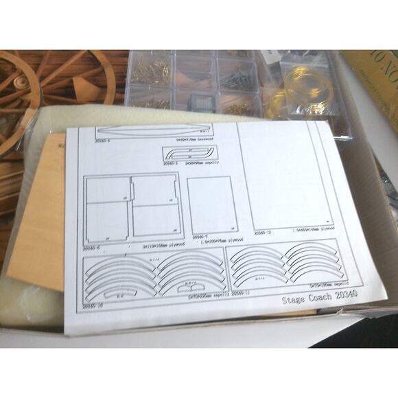 Artesania Latina 1848 Wood Stage Coach 1:10 Wooden Model Kit 20340 - Picture 5 of 8